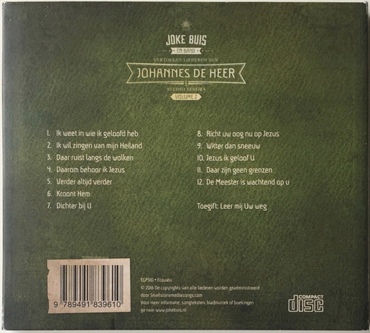 Joke Buis : De Johannes De Heer Studio Sessies Volume 2 (CD, Album)
