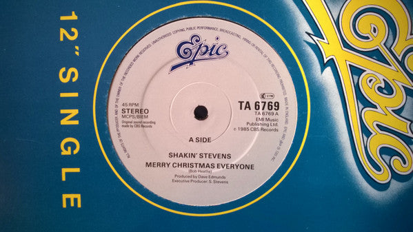 Shakin' Stevens : Merry Christmas Everyone (12", Single)