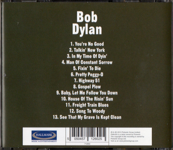 Bob Dylan : Bob Dylan (CD, Album, RE)