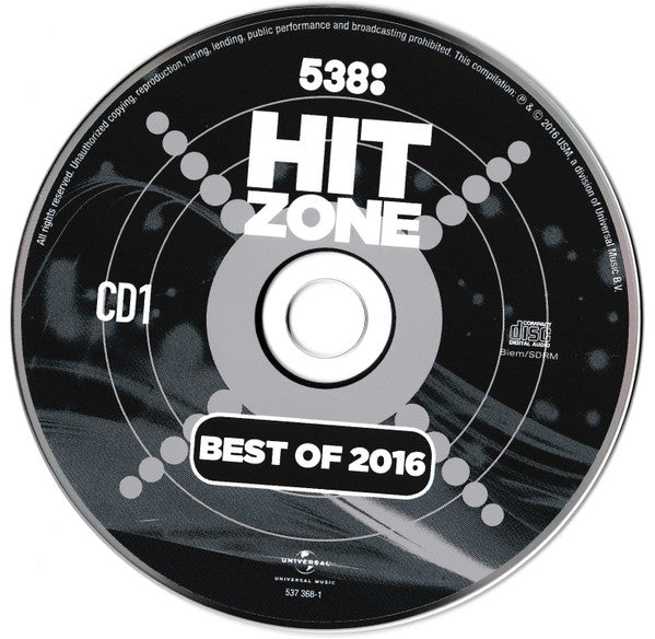 Various : 538 - Hitzone - Best Of 2016 (2xCD, Comp)