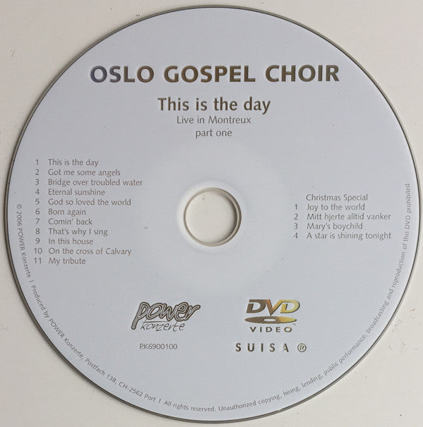 Oslo Gospel Choir : This Is The Day (Live In Montreux Part One) (DVD-V, Album, PAL)