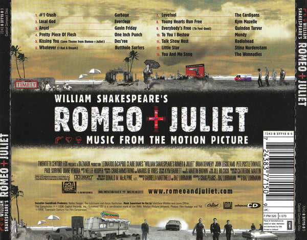 Various : William Shakespeare's Romeo + Juliet (Music From The Motion Picture) (CD, Comp, Enh, RE)