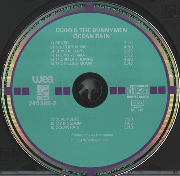 Echo & The Bunnymen : Ocean Rain (CD, Album, RE, Tar)