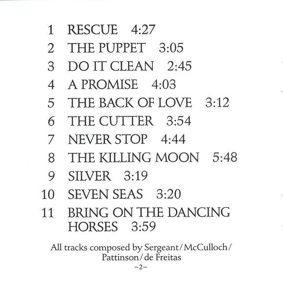 Echo & The Bunnymen : Songs To Learn & Sing (CD, Comp, RE)