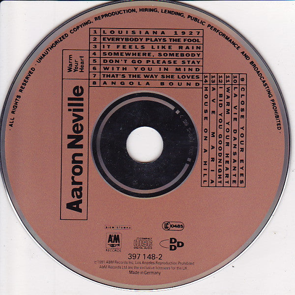 Aaron Neville : Warm Your Heart (CD, Album)