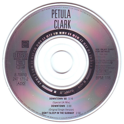 Petula Clark : Downtown '88 (CD, Mini)