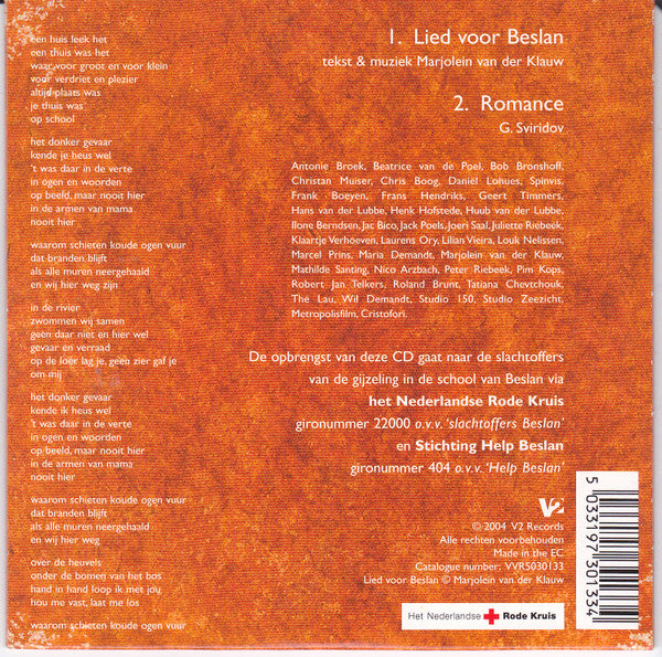 Various : Lied Voor Beslan (CD, Single)