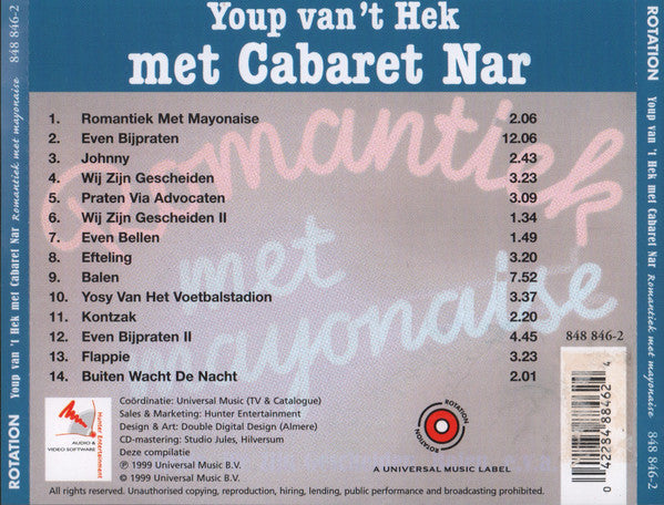Youp van 't Hek Met Cabaret Nar : Romantiek Met Mayonaise (CD, Album, RE)