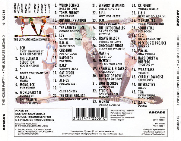 Various : House Party IV (The Ultimate Megamix) (CD, Mixed)