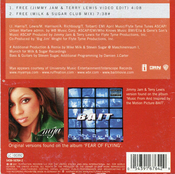 Mya : Free (CD, Single)