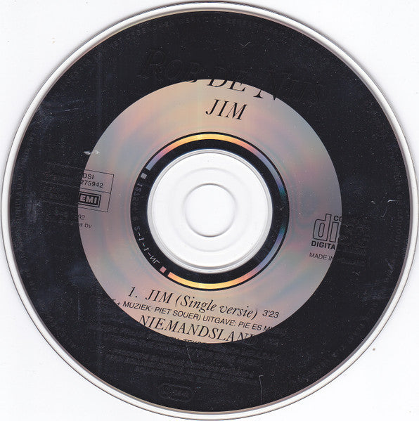 Rob de Nijs : Jim (CD, Single)