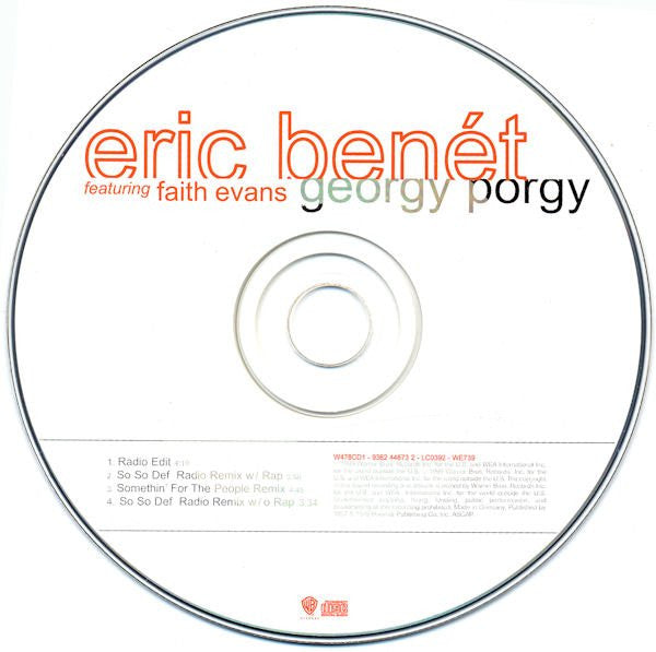 Eric Benét Featuring Faith Evans : Georgy Porgy (CD, Single)