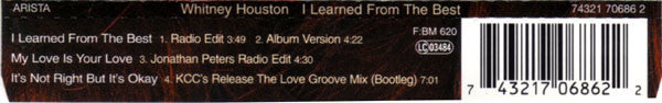 Whitney Houston : I Learned From The Best (CD, Maxi)