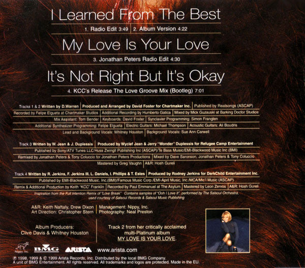 Whitney Houston : I Learned From The Best (CD, Maxi)