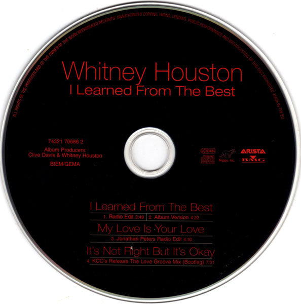 Whitney Houston : I Learned From The Best (CD, Maxi)