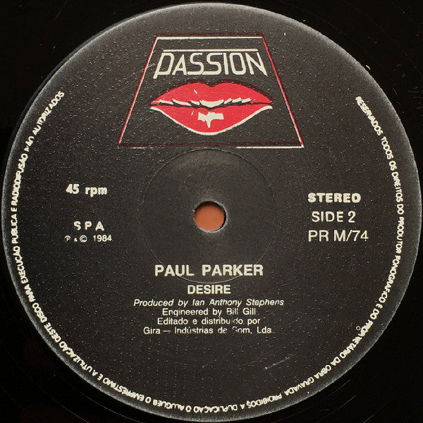 Paul Parker : Desire (12", Maxi)
