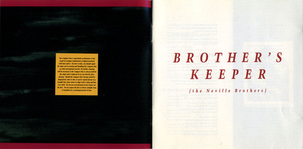 The Neville Brothers : Brother's Keeper (CD, Album)