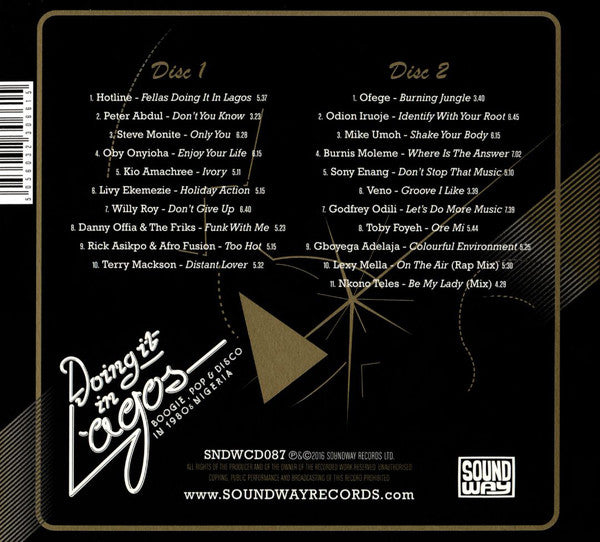 Various : Doing It In Lagos (Boogie, Pop & Disco In 1980s Nigeria) (2xCD, Comp)