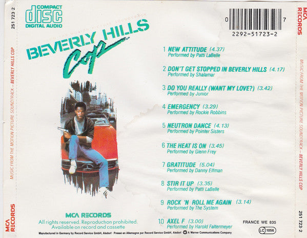 Various : Beverly Hills Cop (Music From The Motion Picture Soundtrack) (CD, Album)