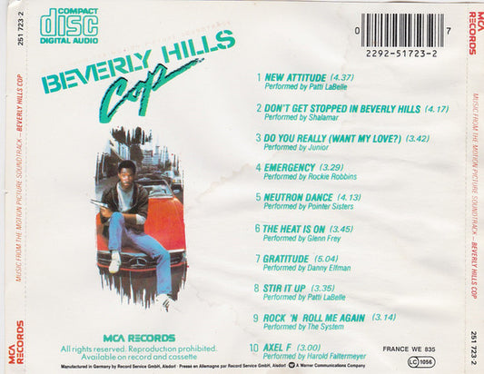 Various : Beverly Hills Cop (Music From The Motion Picture Soundtrack) (CD, Album)