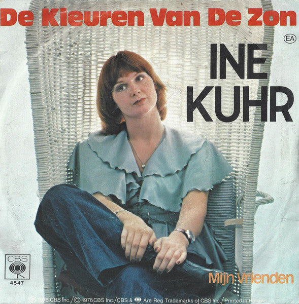 Ine Kuhr : De Kleuren Van De Zon (7", Single)