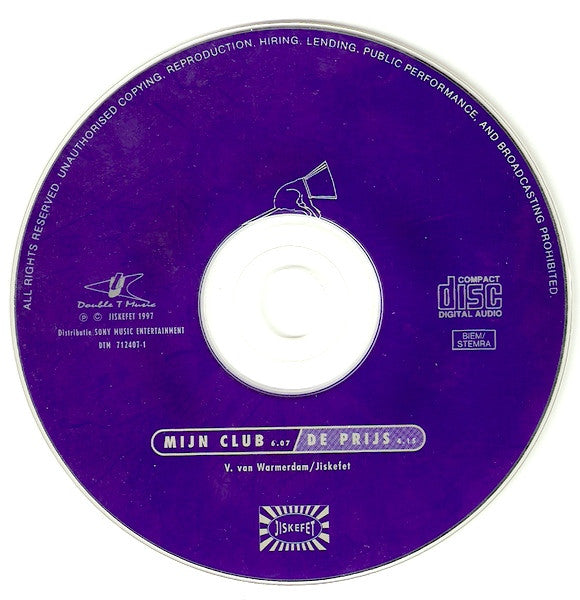 Jiskefet : Mijn Club (CD, Single)