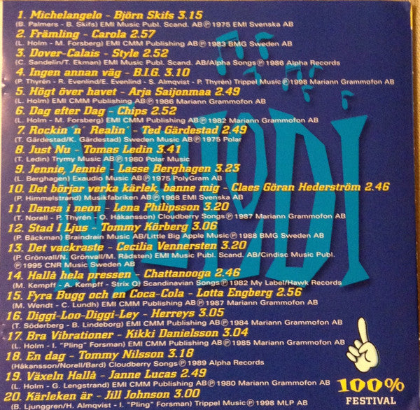 Various : 100% Melodifestival (CD, Comp)