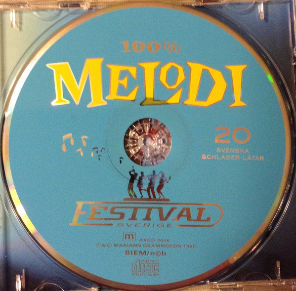 Various : 100% Melodifestival (CD, Comp)