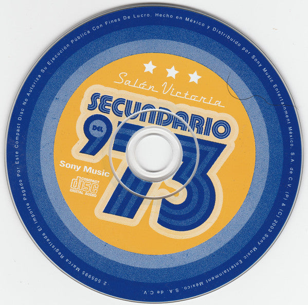 Salón Victoria : Secundario Del ' 73 (CD, Album)