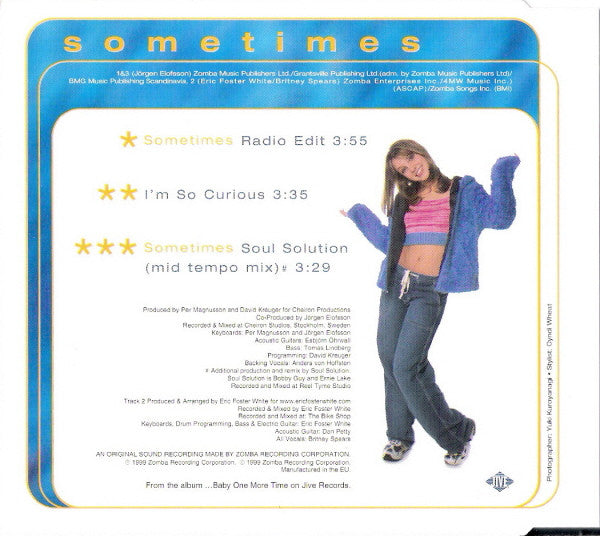 Britney Spears : Sometimes (CD, Maxi)