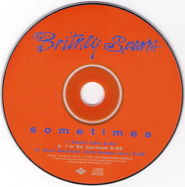 Britney Spears : Sometimes (CD, Maxi)