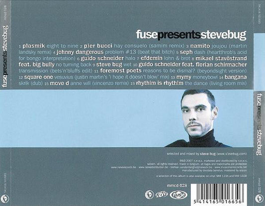 Steve Bug : Fuse Presents Steve Bug (CD, Comp, Mixed)