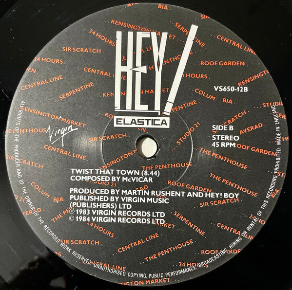 Hey! Elastica : This Town (12")