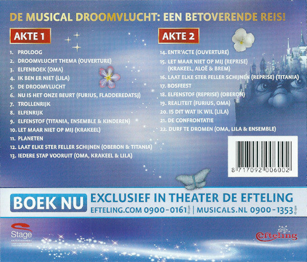 "Droomvlucht" Ensemble : De Musical Droomvlucht: Een Betoverende Reis (Het Castalbum) (CD, Album)