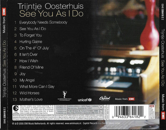 Trijntje Oosterhuis : See You As I Do (CD, Album, Copy Prot., Enh)