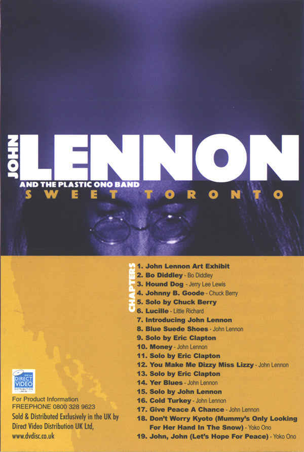 John Lennon And The Plastic Ono Band : Sweet Toronto (DVD-V, PAL)