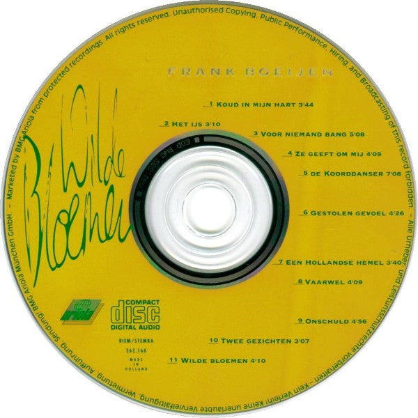 Frank Boeijen : Wilde Bloemen (CD, Album)