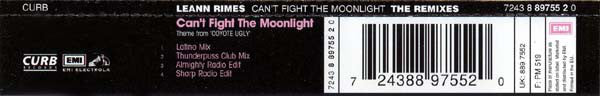 LeAnn Rimes : Can't Fight The Moonlight (The Remixes) (CD, Maxi)