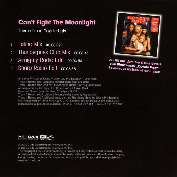 LeAnn Rimes : Can't Fight The Moonlight (The Remixes) (CD, Maxi)
