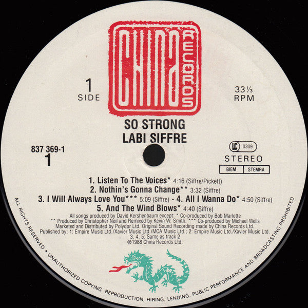 Labi Siffre : So Strong (LP, Album)