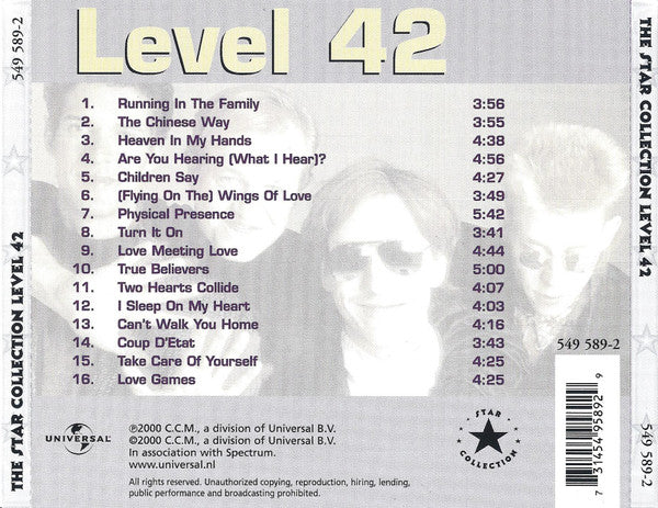 Level 42 : The Star Collection (CD, Comp)