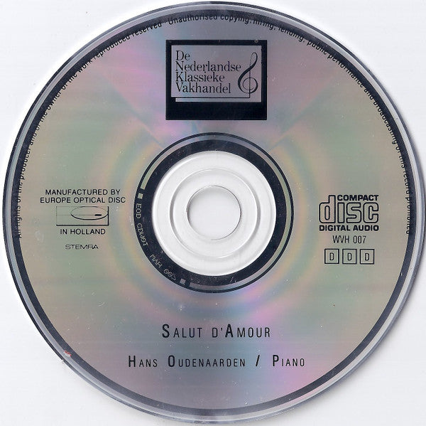 Hans Oudenaarden : Salut D'Amour (CD, Album)