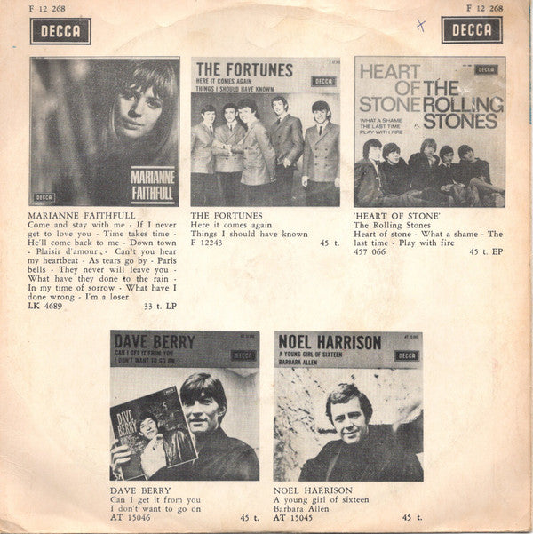 Marianne Faithfull : Yesterday (7")