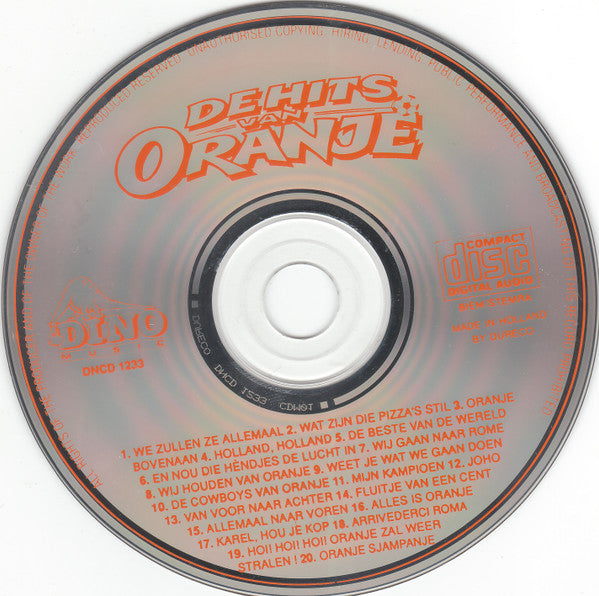 Various : De Hits Van Oranje (CD, Comp)