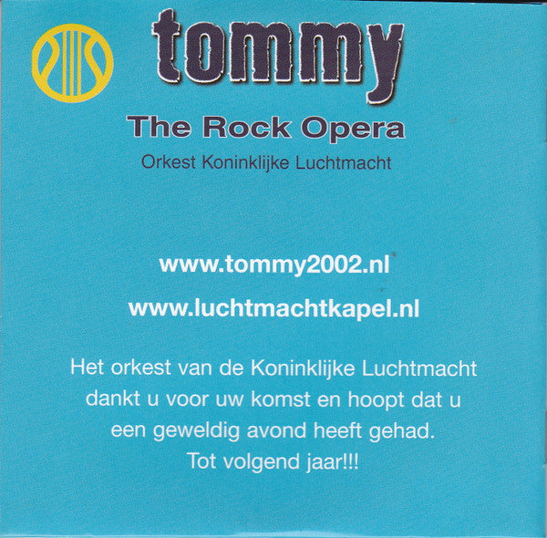 Kapel Van De Koninklijke Luchtmacht : Tommy - The Rock Opera (CD, Single)