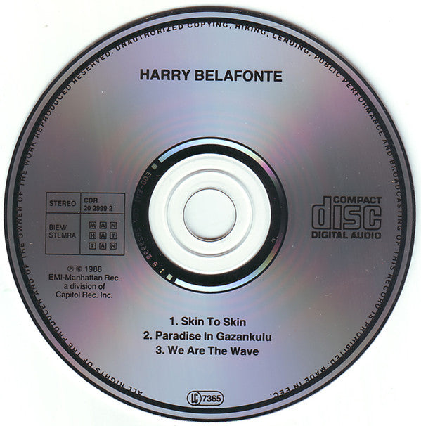 Harry Belafonte : Skin To Skin (CD, Single)