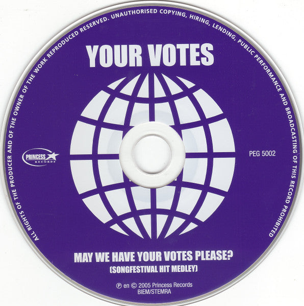 Your Votes : May We Have Your Votes Please? (Songfestival Hit Medley) (CD, Single)