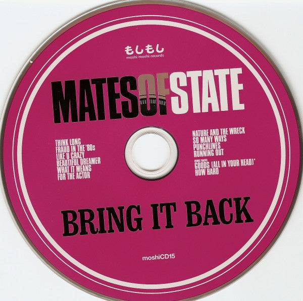 Mates Of State : Bring It Back (CD, Album)