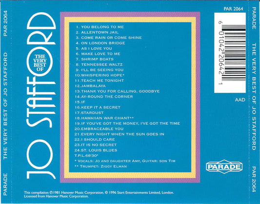 Jo Stafford : The Very Best Of (CD, Comp)