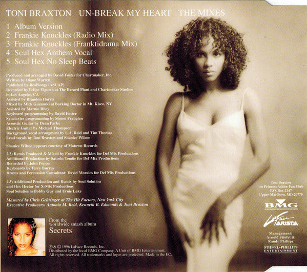 Toni Braxton : Un-Break My Heart (The Mixes) (CD, Maxi)